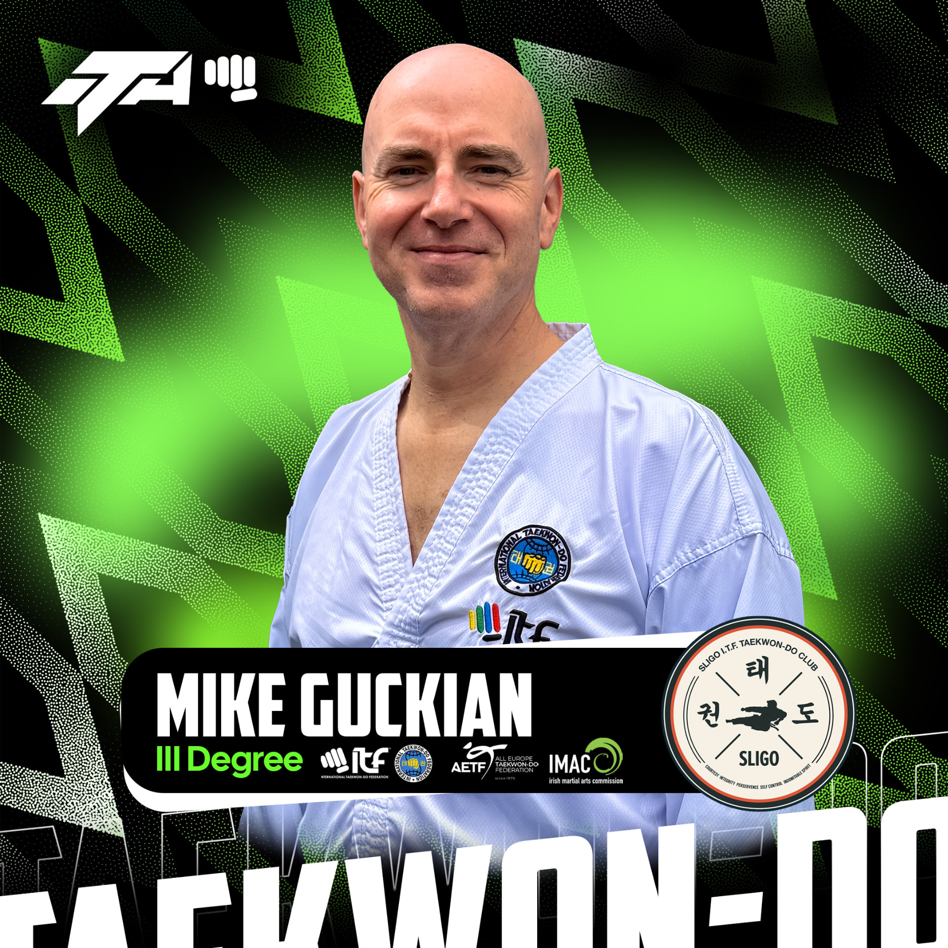 Mike Guckian at Sligo ITF Taekwon-Do