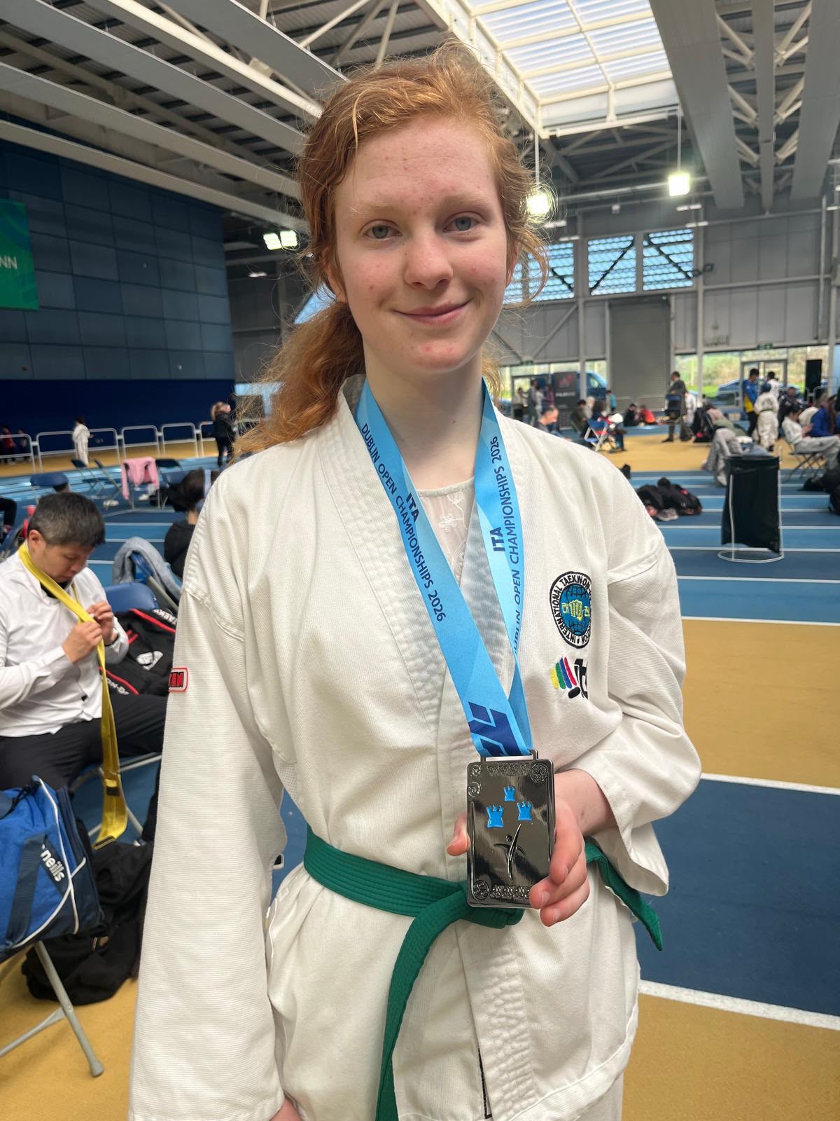 Sligo ITF student with her medal at the Dublin Open Championships
